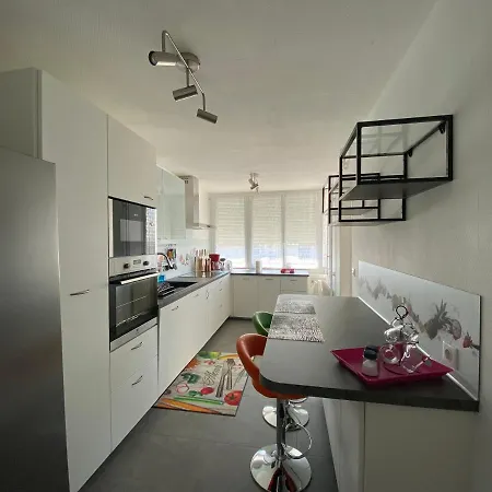Le Mun,3 Etoiles-T2-60M2-Balcon-Parking-Wifi-Linge-Produits-Face A La Gerdarmerie-Vue Cathedrale Reims